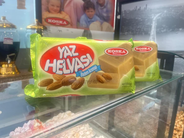 KOSKA PAKET BADEMLİ YAZ HELVASI 1 KG 1 ADET
