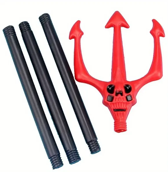 Kırmızı Renk Halloween Cadılar Bayramı Çatal 107 cm ürün görseli 1