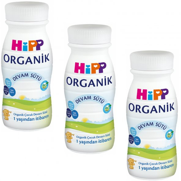 Hipp Organik Sıvı Çocuk Devam Sütü 200 ml 3 ADET