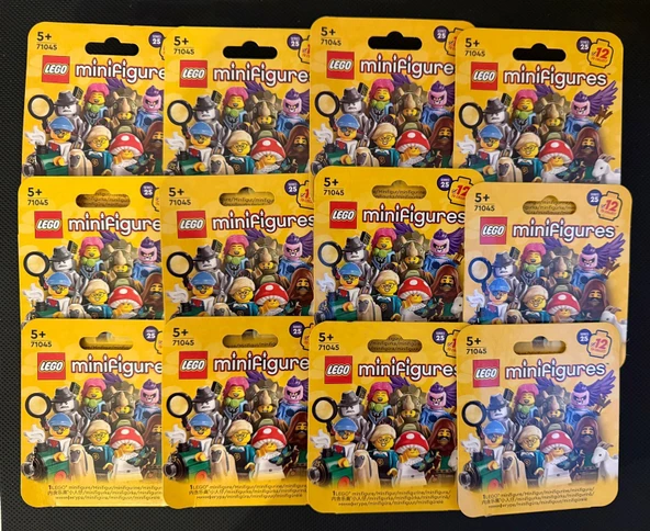Lego Minifigür 71045 - Seri 25 - Tam Set (12 Minifigür)