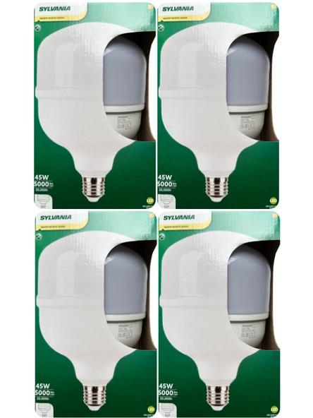 (4 Adet) Sylvania 45W 3000K (Sarı Işık) E27 Duylu (Kalın Duy) Torch Led Ampul 