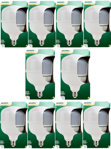 (10 Adet) Sylvania 45W 3000K (Sarı Işık) E27 Duylu (Kalın Duy) Torch Led Ampul 