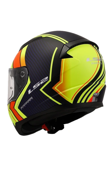 RAPID 2 EXTRA MAT NEON SARI-NAVY MAVİ KAPALI KASK-BEDEN - XL - 6