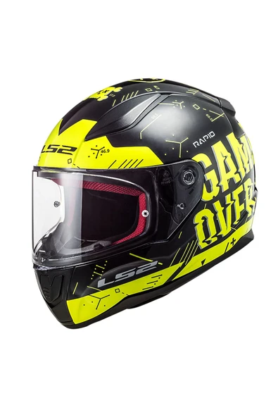 RAPID PLAYER NEON SARI-SİYAH KASK [XL] - 2
