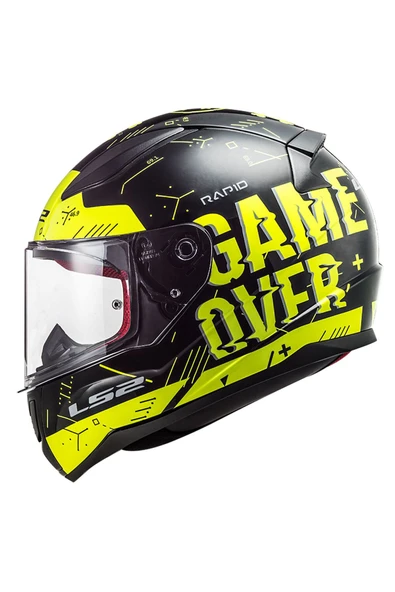 RAPID PLAYER NEON SARI-SİYAH KASK [XL]