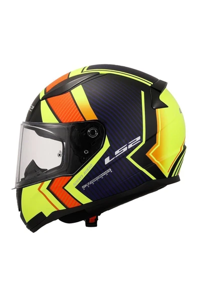 RAPID 2 EXTRA MAT NEON SARI-NAVY MAVİ KAPALI KASK-BEDEN - XL - 4