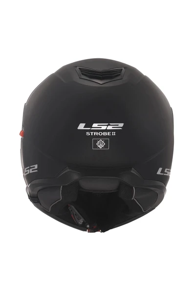 Strobe 2 Mat Siyah Kask - Resim 4