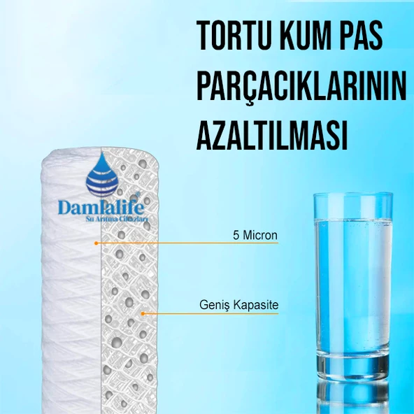 10" Big Blue Sediment İp Filtre iplik filtre - Resim 4