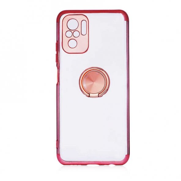 Xiaomi Redmi Note 10S Kılıf Gess Kenarları Renkli Yüzük Aparatlı - Resim 3