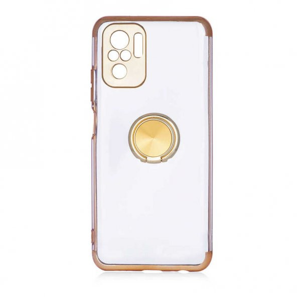 Xiaomi Redmi Note 10S Kılıf Gess Kenarları Renkli Yüzük Aparatlı - Resim 4