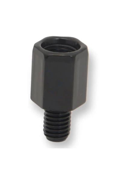 AYNA ADAPTÖRÜ [10 ADET] [ÜST 10mm DÜZ DİŞ - ALT 10mm DÜZ DİŞ] [SİYAH] #50267