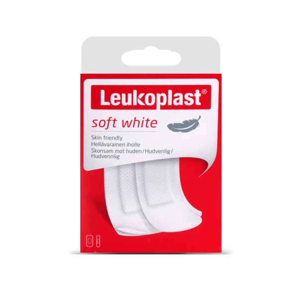 Leukoplast Soft White 19mX72 mm (12 adet), 38X72mm (8 adet) 20 Adet Yara bandı - 2