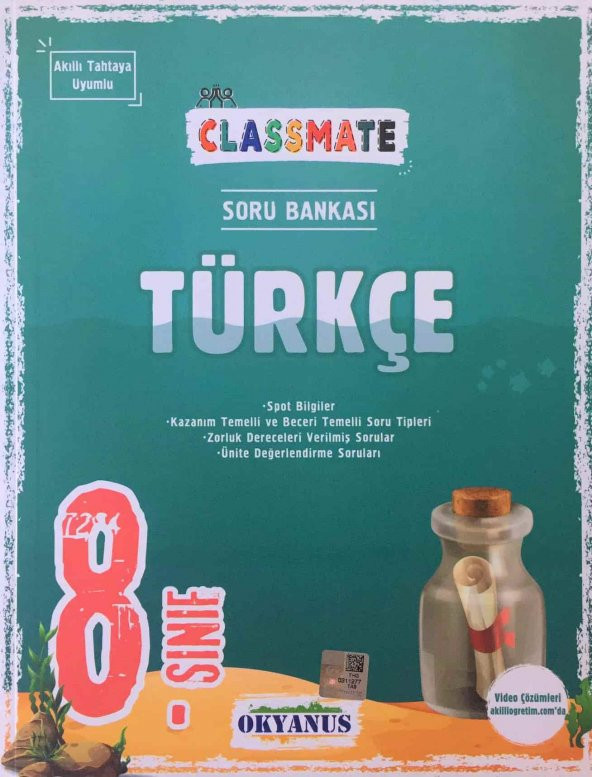 Okyanus 8.Sınıf Classmate Türkçe Soru Bankası