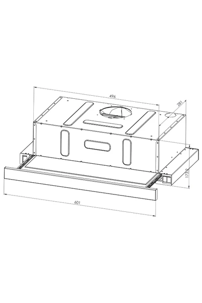 Luxell İnox Aspiratörlü Set Üstü Ocaklı Takım (Ds6-905  Aspiratör + Lx-420f  Ocak) - 5