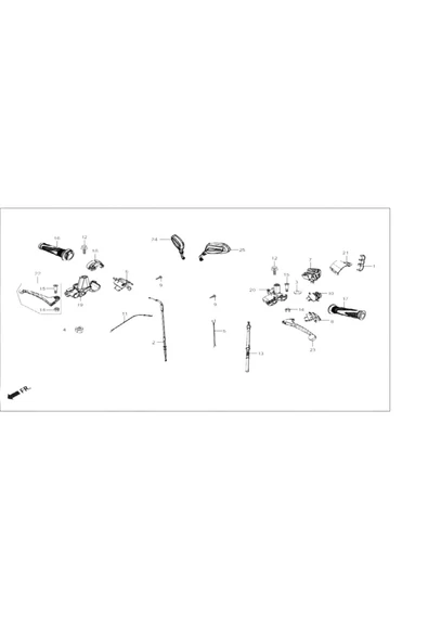 [HR-ORT F0034] ARKA FREN LEVYE GOVDE #HR-ORT F0034