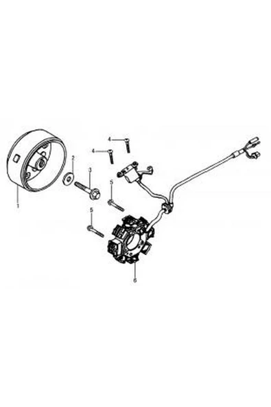 YUKI YK250GY-7 IZCI ROTOR #3111000-404-00 ürün görseli 1