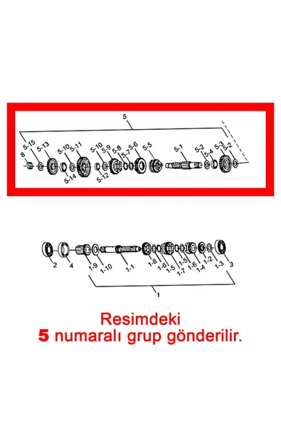 HAOJUE DA135S ŞAFT TAKIMI #24103H3E061H000 ürün görseli 1