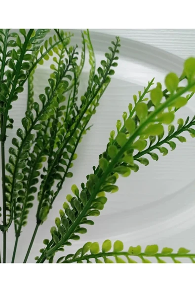 YASİMAYapayBitkiKabarıkSusamBitkisi Demeti 5 Dal Garnitür Aranjman Dikey Bahçe Saksı Yeşillik 40 Cm - Resim 2