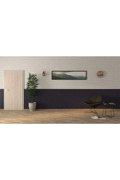 petels Dekoratif Duvar Paneli  Boyanabilir Ahşap 10 Mm Ham Mdf Duvar Paneli - 5