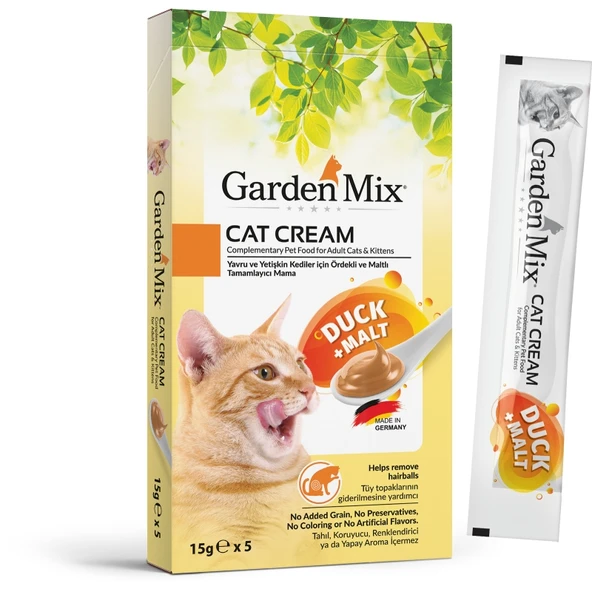 Garden Mix Kedi Kreması Ördek+Malt 15-5 Gr ürün görseli