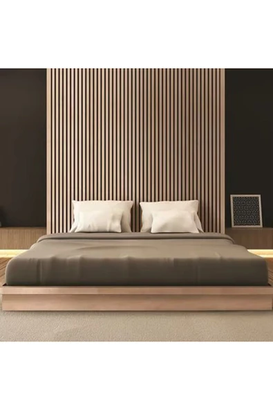 petels Miranda 60x245 Cm Ceviz Rengi Akustik Ahşap Duvar Paneli Silikon HEDİYE - 5