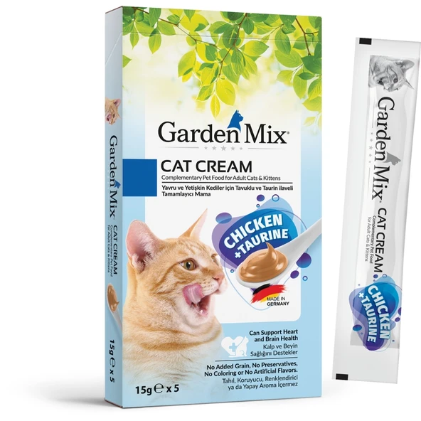 Garden Mix Kedi Kreması Tavuk+Taurin 15X5Gr