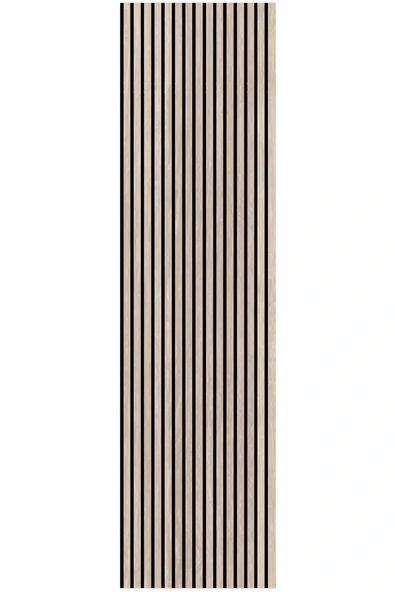 petels hareli koyu 60x245 Cm Meşe Renk Akustik Ahşap Duvar Paneli