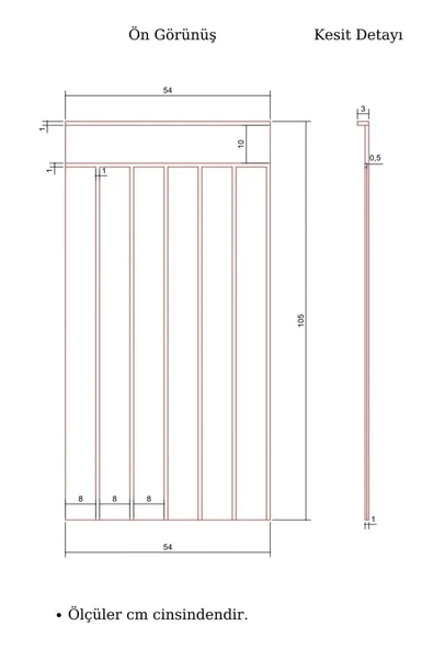 petels Dekoratif Duvar Paneli Boyanabilir Ahşap 10 Mm Ham Mdf Duvar Paneli - 6