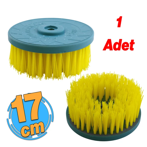 Profesyonel Halı Yıkama Fırçası Silindir Yuvarlak Sert Uçlu Motorlu Makine Tırpan İçin Aparat 1 Adet