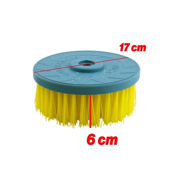 Profesyonel Halı Yıkama Fırçası Silindir Yuvarlak Sert Uçlu Motorlu Makine Tırpan İçin Aparat 1 Adet - 2