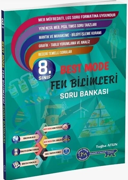 Gür Yayınları 8. Sınıf Fen Bilimleri Best Mode Soru Bankası