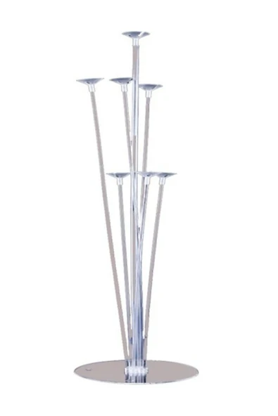 1 Adet 7'li Balon Ve Şeffaf Doğum Günü Ayaklı Balon Süsleme Standı