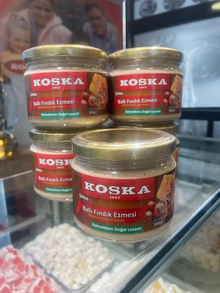 KOSKA BALLI FINDIK EZMESİ 300 GR KOLİ 12 ADET - 5