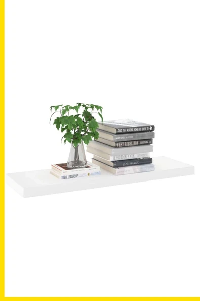 Green Life Design Beyaz Uçan Raf Tekli Dresuar Üstü Gizli Raf Mutfak Rafı Kahve Köşesi Kitaplık Çok Amaçlı Raf - 5
