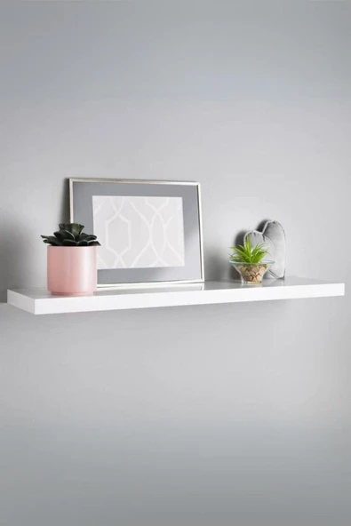 Green Life Design Beyaz Uçan Raf Tekli Dresuar Üstü Gizli Raf Mutfak Rafı Kahve Köşesi Kitaplık Çok Amaçlı Raf - 3