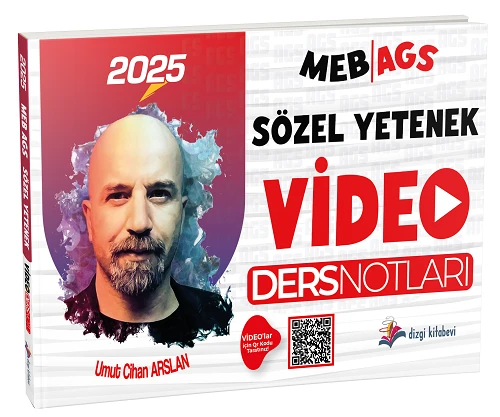 Dizgi Kitap 2025 MEB-AGS Sözel Yetenek Video Ders Notları - Umut Cihan Arslan Dizgi Kitap