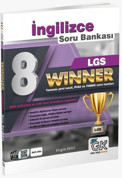 Gür Yayınları 8. Sınıf LGS İngilizce Winner Soru Bankası