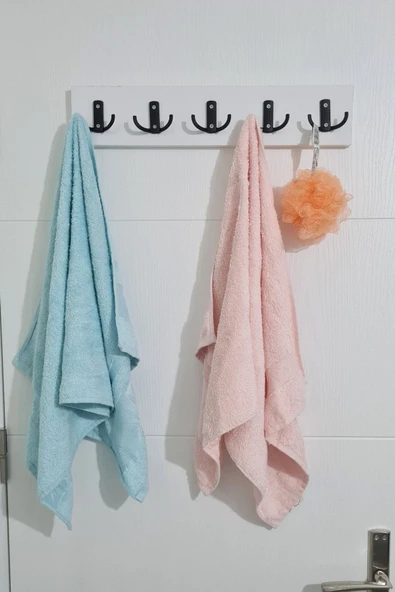Ramazan Küçük Portmanto Butik Askılık Pratik Antrasit Siyah Metal 10'lu - 3