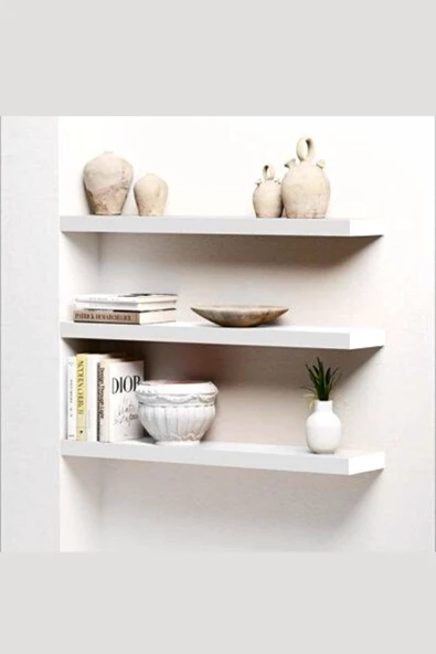 Green Home Desing Decoration Dekoratif Çok Amaçlı Köşe Raf Duvar Rafı 3'lü Set