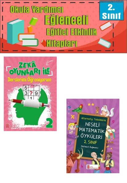 Ata 2.Sınıf Okula Yardımcı Zeka Oyunları ile Derslerimi Öğreniyorum- Neşeli Matematik Öyküleri