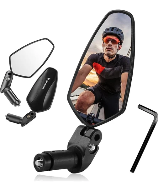 BİSİKLET SCOOTER E-BIKE GENİŞ AÇILI AYNA GİDON SONU FONKSİYONEL