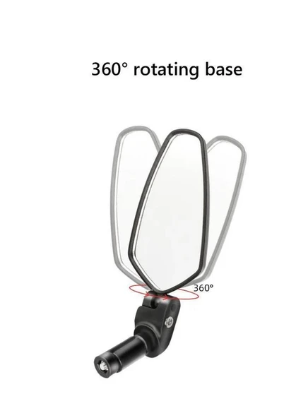 BİSİKLET SCOOTER E-BIKE GENİŞ AÇILI AYNA GİDON SONU FONKSİYONEL - 5