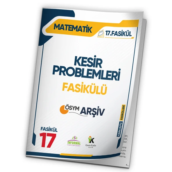 2025 ALES Matematik Kesir Problemleri ÖSYM Çıkmış Soru Bankası Modüler Set Çözümlü 17.Fasikülü