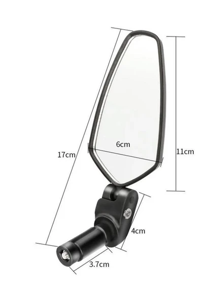 BİSİKLET SCOOTER E-BIKE GENİŞ AÇILI AYNA GİDON SONU FONKSİYONEL - 8