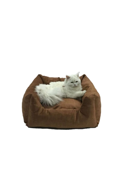Corry Büyük Pet Kedi & Köpek Yatağı Ayrı Kullanılabilir Minderli 60x60x60x60 - 5