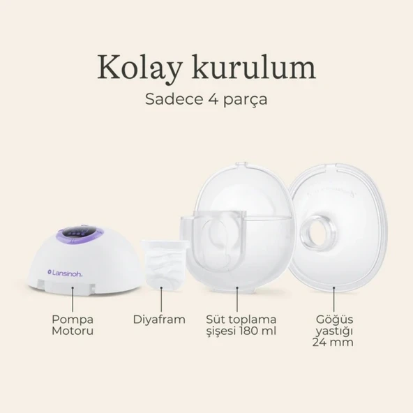 Lansinoh Giyilebilir Çiftli Göğüs Pompası - 6