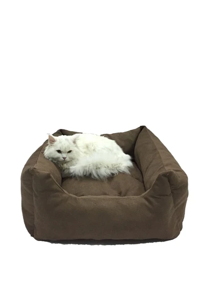 Chocolate Büyük Pet Kedi & Köpek Yatağı Ayrı Kullanılabilir Minderli - 7