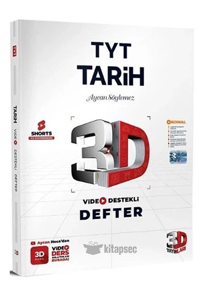 TYT Tarih Video Destekli Defter 3D Yayınları