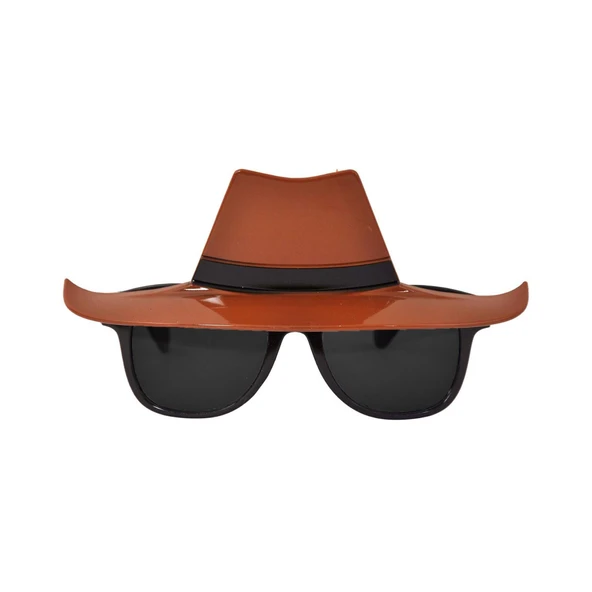 Dedektif Parti Gözlüğü - Kovboy Şerif Parti Gözlüğü 16x6 cm ürün görseli 1