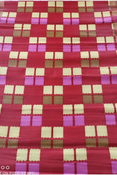 1. Sınıf Plastik Hasır 180x230 Savan Piknik Kilimi Cami Hasırı Yeni Desenli - 4